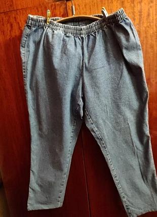 Джинсовые брюки, супер батал.