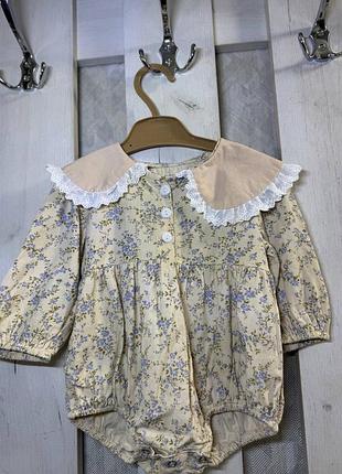 Святкове боді на дівчинку 68р