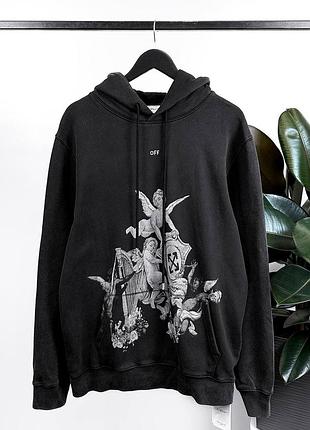 Чорне худі off white