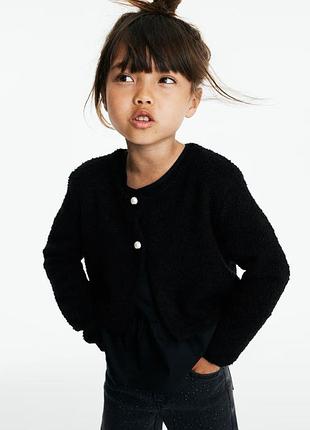 2-4/6-8 лет h&amp;m новый хлопковый вязаный кардиган джемпер свитер болеро девочке