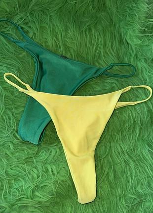 Комплект 2-х плавок 💚💛 трусики низ от купальника