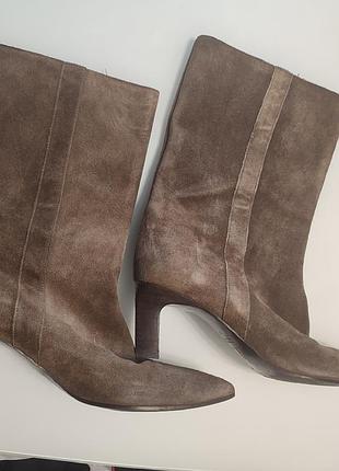 Полусапоги женские massimo dutti замша