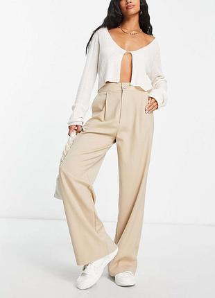 Stradivarius стильные широкие брюки на высокой посадке