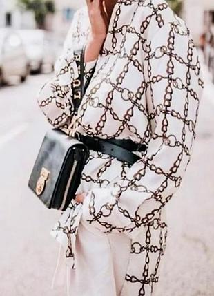 🌸стильная рубашка удлиненная zara🍑