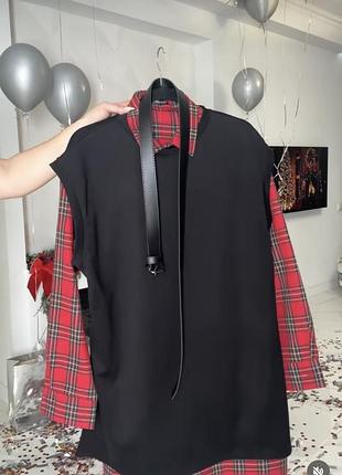 Подовжена рубашка з накидкою