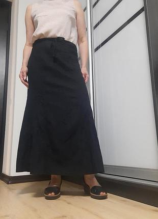 Юбка льняная лён