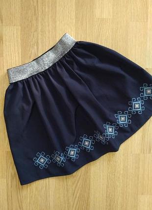 Юбка с вышивкой на девочку 8-12 лет