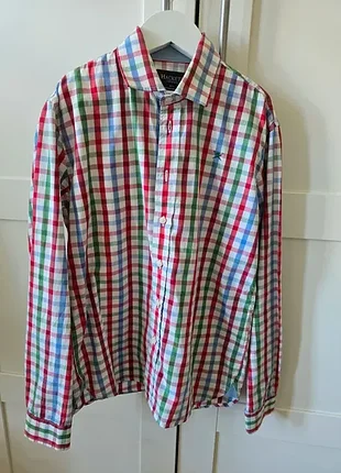 Яркая рубашка в клетку hackett, 11 лет