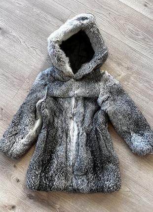 Шуба дитяча чорнобурка натуральна