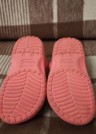 Дитячі тапки шльопанці крокси crocs 4