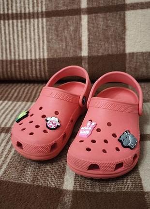 Дитячі тапки шльопанці крокси crocs 2