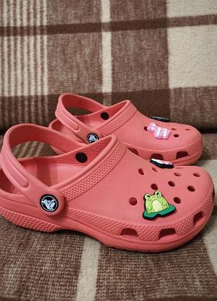 Детские тапки шлепанцы кроксы crocs