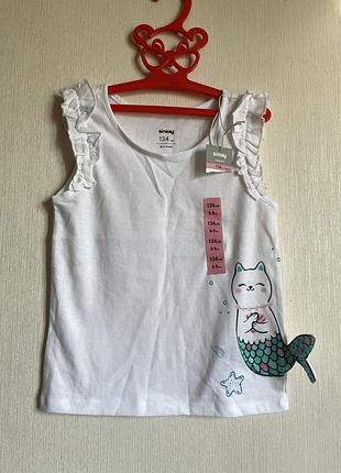 Літня майка з котиком русалочкою sinsay