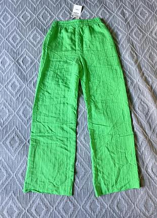 Штани zara зелені