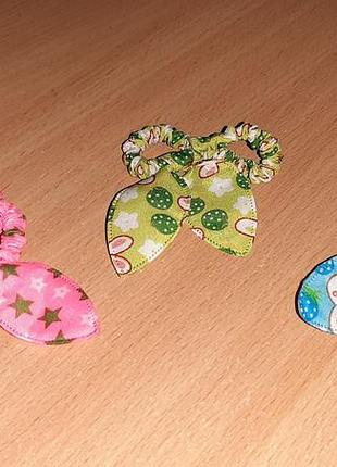 Резинки для волос тканевые с бантиком солоха внимательно читайте условия пересылки!!!