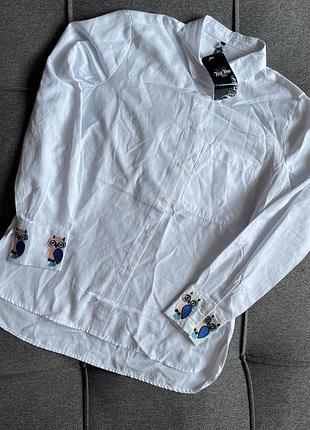 Новая льняная рубашка женская