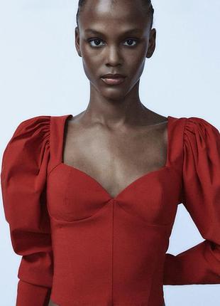 Блуза корсет zara топ зара