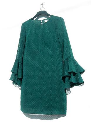 Красиве смарагдове плаття h&amp;m