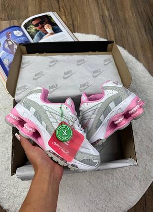 🍂 повсякденні жіночі осінні кросівки nike shox ride 2 supreme premium 🔝