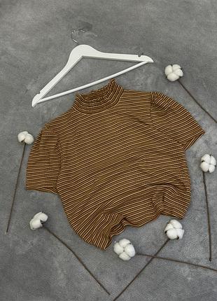 Футболка calliope жіноча базова на кожен день золота блузка нарядна м розмір