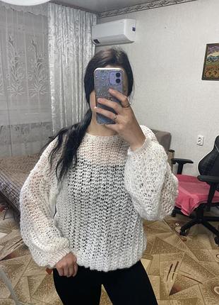 Кофта свитер ручная работа вязаная