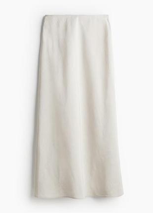 Льняна спідниця максі