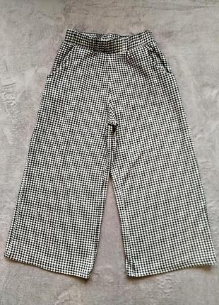 Широкі,брендові,укорочені брючки,штани кюлоти для дівчинки 11-12 р-f&f