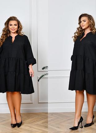 Женское вельветовое платье до 66 размера