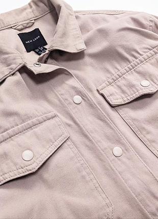 Демисезонное хлопковое платье рубашка прямого кроя на кнопках от new look