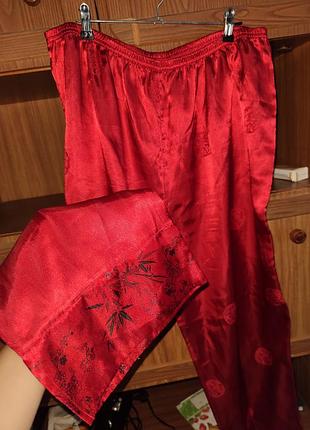 Спальні штани великого розміру атласні