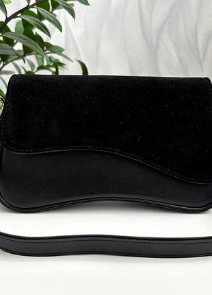 Сумка замш комбинированная