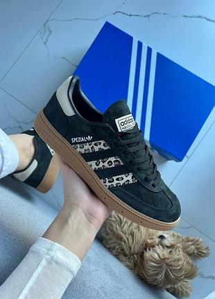👟 жіночі кросівки adidas spezial handball black leopard  👟