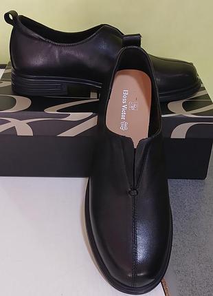 Туфлі черевики із мякої шкіри