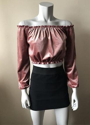Велюровый топ new look