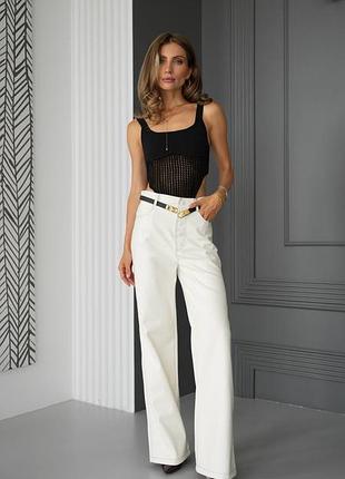 Кожаные брюки брюки джинсы