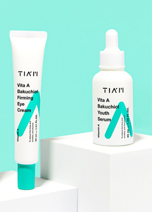 Набор средства для лица с бакучилом tiam vita a bakuchiol firming eye cream - youth serum сыворотка и крем для глаз