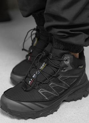 Зимние термо кроссовки salomon black a2992-1 вт7693(k5 4 - 00)