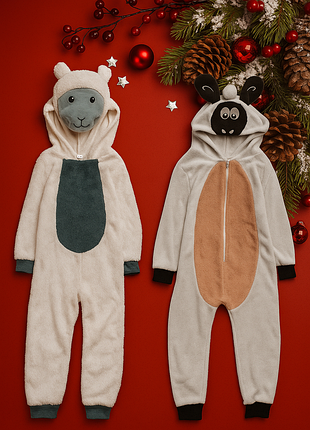 George 5-6 рок. 110-116 рост флисовый кигуруми, маскарадный костюм ослен. м"какенький пушистый комбинезон на манжетах и липучках стан нового! зловещие
