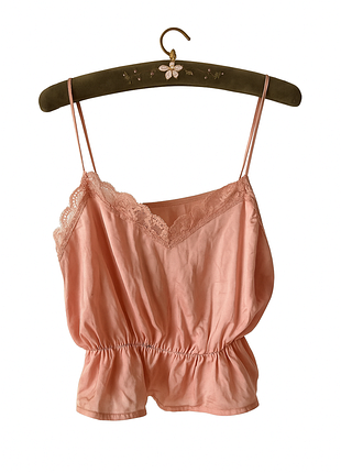 Винтажный кружевной топик лолита ретро топ винтаж y2k ночнушка пеньюар майка