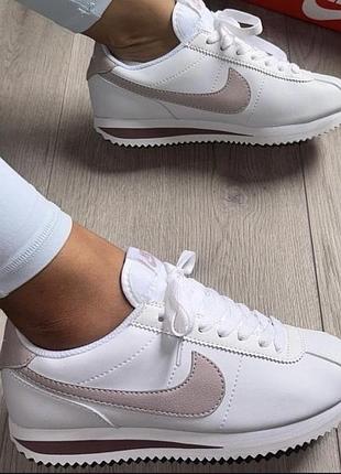 Шкіряні кросівки nike cortez оригінал