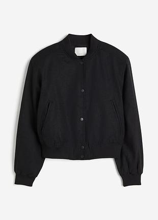 Бомбер лляний h&m