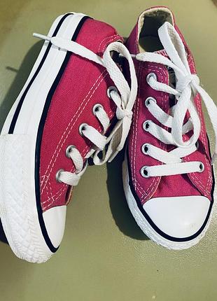 Рожеві кеди converse  для дівчинк