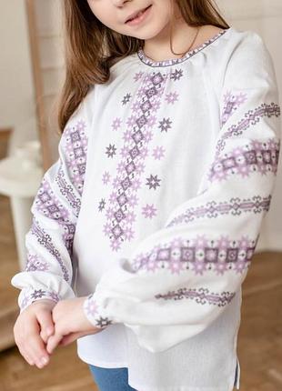 Вышиванка для девочки, красивая вышивка 110-170