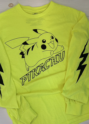 Лонгслив pokemon pikachu s неоновый желтый