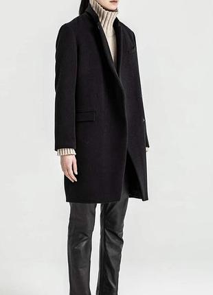 Шерстяное структурированное пальто кокон оверсайз dagmar