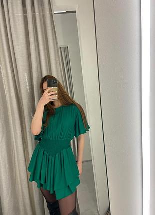 Зелена сукня шорти cher 17