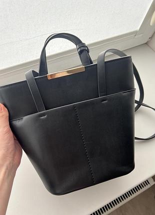 Сумка чорна zara