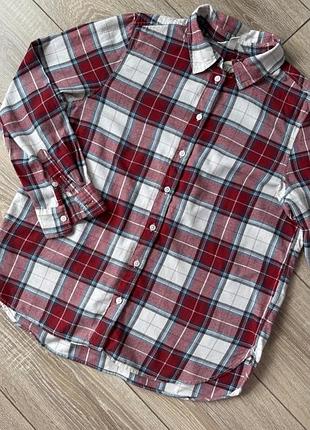 Сорочка h&m рубашка в клітинку