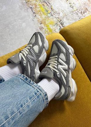 👟 жіночі кросівки new balance 9060 grey white  👟