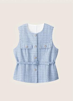 Твідовий піджак блакитного кольору